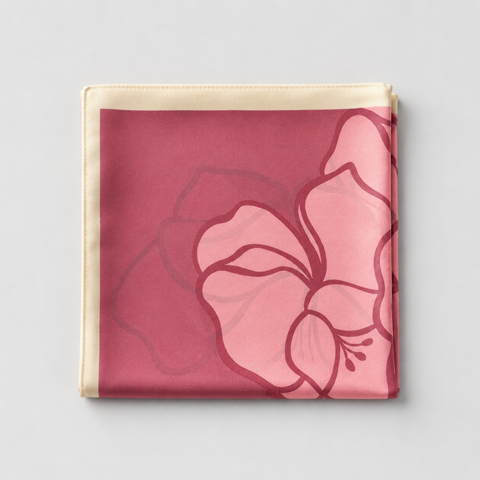 Pink Floral Print scarf
