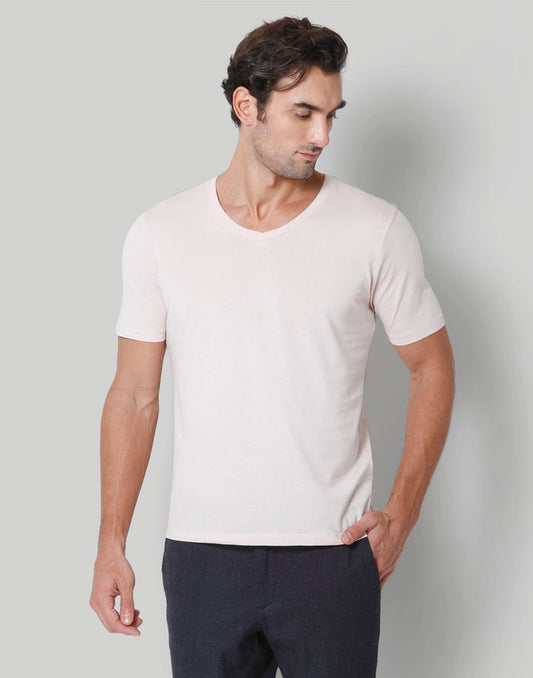 Pink V-Neck T-Shirt