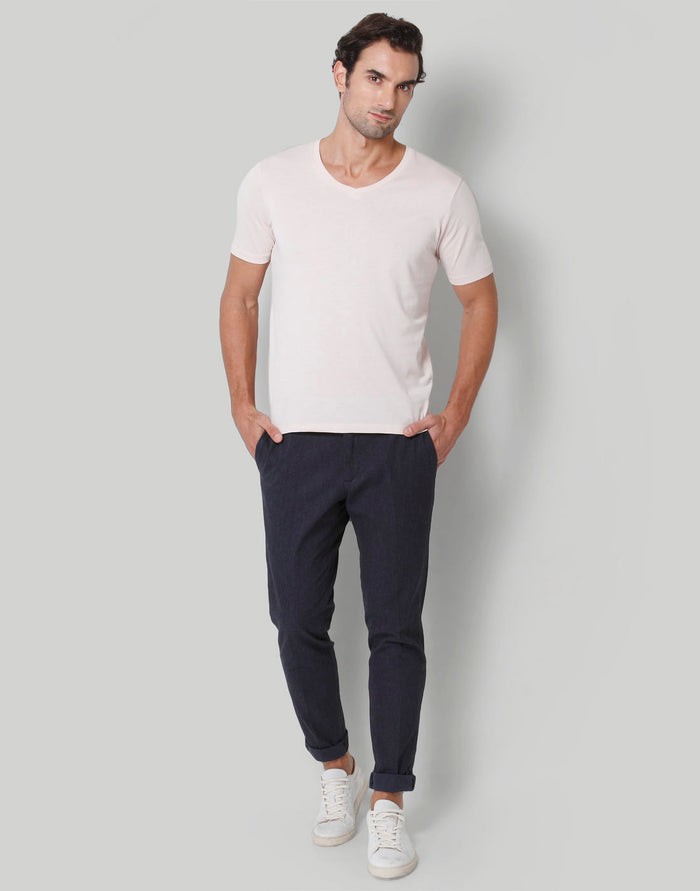 Pink V-Neck T-Shirt