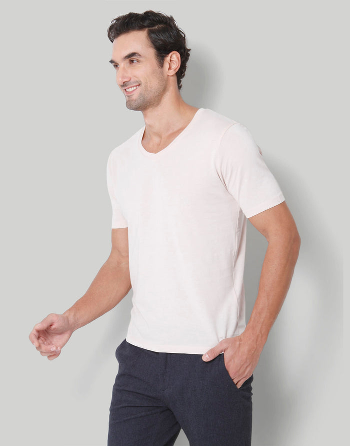 Pink V-Neck T-Shirt