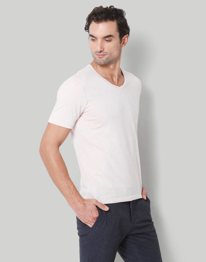 Pink V-Neck T-Shirt