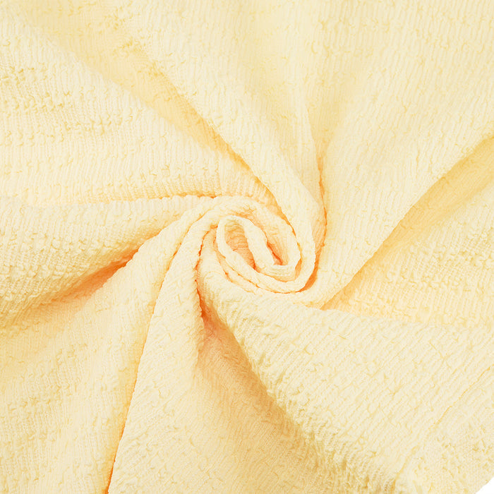 Pom-Pom Seersucker Sleeveless T-Shirt (Yellow)