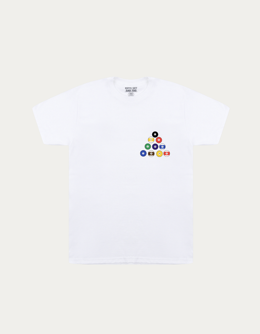 POOL TABLE TEE WHITE