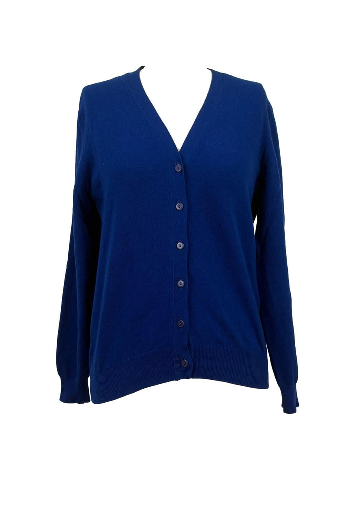 Pringle for Weiss Royal Blue 100% wool cardigan