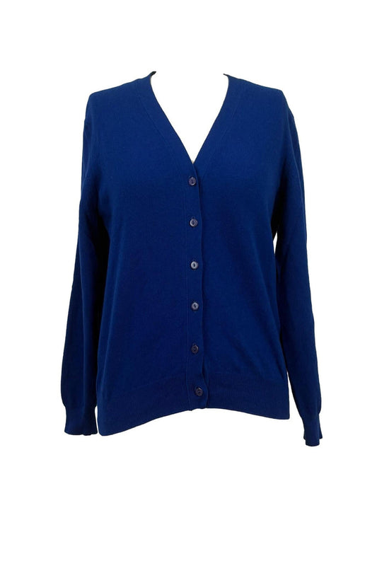 Pringle for Weiss Royal Blue 100% wool cardigan
