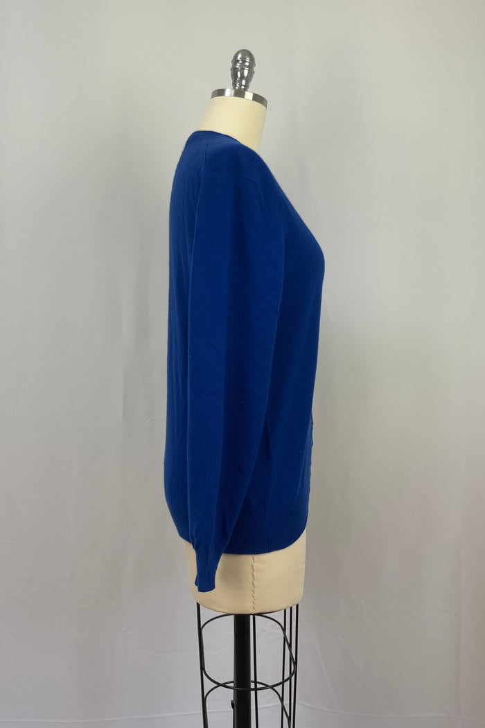 Pringle for Weiss Royal Blue 100% wool cardigan