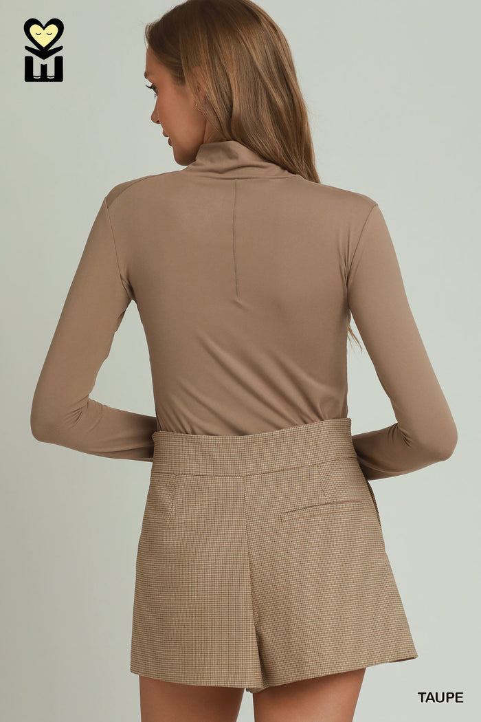 Pulse Knit Mock Neck Long Sleeve Top | 2 Colors Available