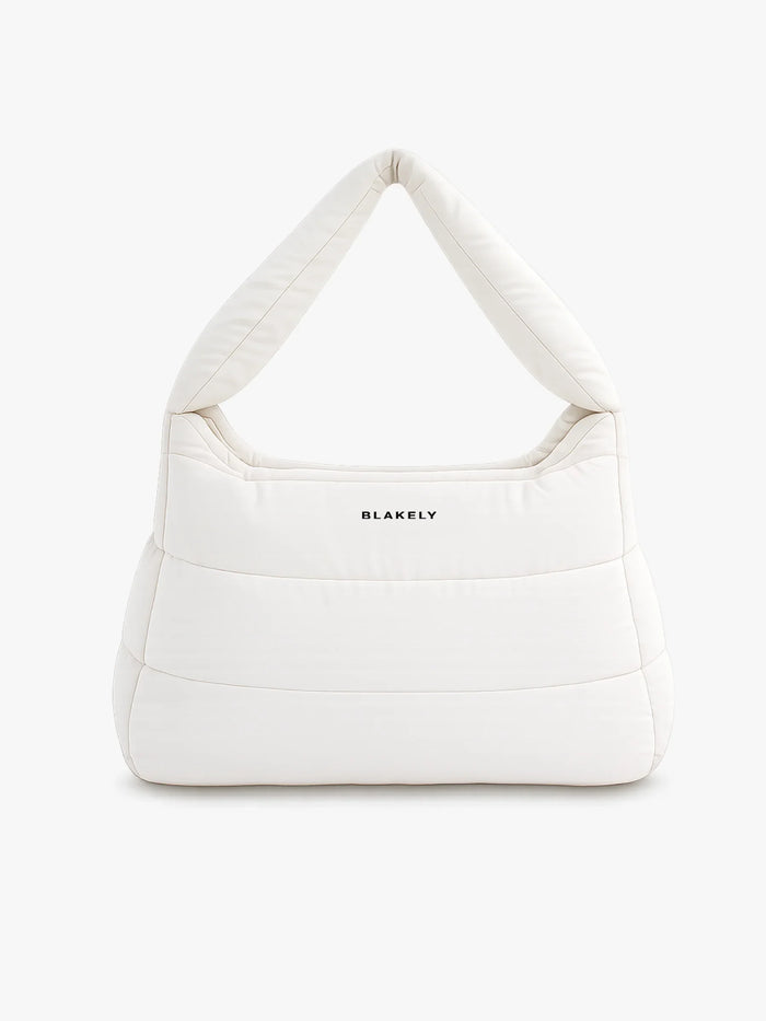 Quilted Puffer Bag - Off White