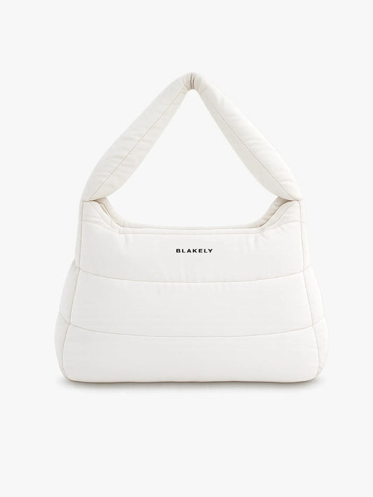 Quilted Puffer Bag - Off White