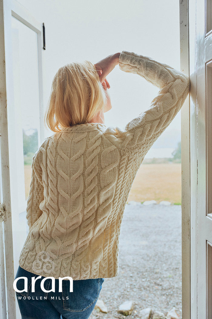 Raglan Pullover Sweater - Cream