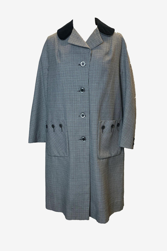 Ralex Houndstooth Longline Coat