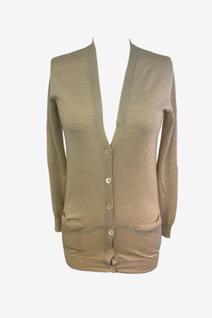 Ralph Lauren Beige Knit Cardigan
