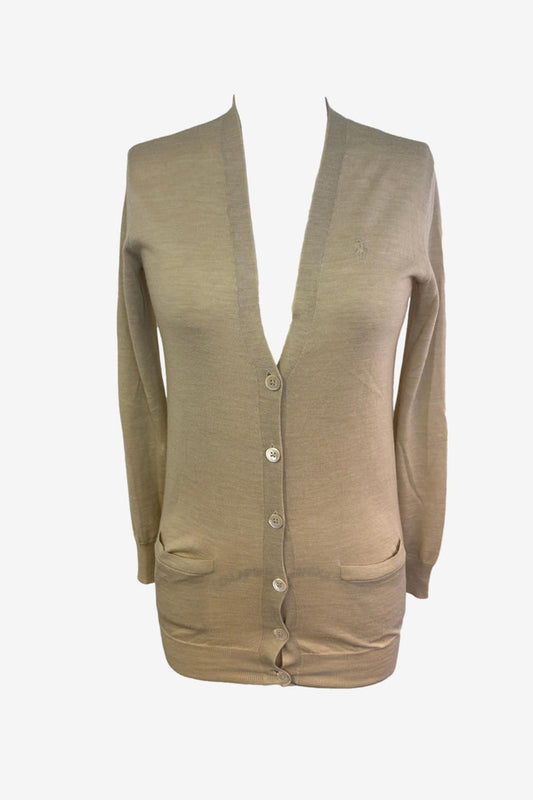 Ralph Lauren Beige Knit Cardigan