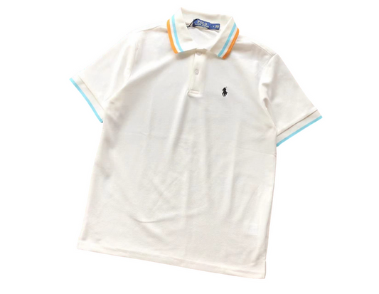 Ralph Lauren Classic Polo White/Orange/Blue