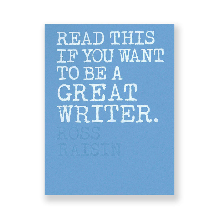 Read This If You Want to Be a Great Writer
