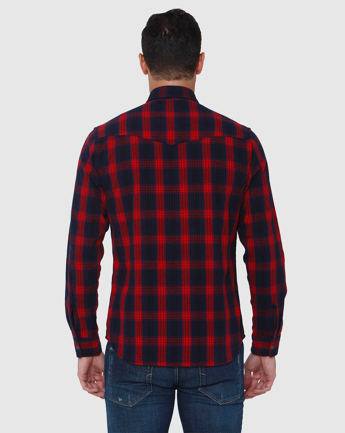 Red Check Full Sleeves Shirt