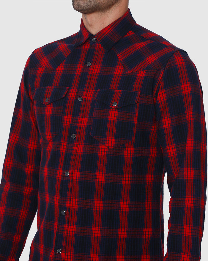 Red Check Full Sleeves Shirt