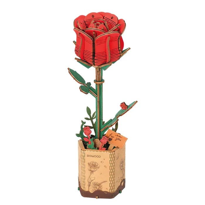 Red Rose DIY Wooden Bloom Craft - The New York Public Library Shop