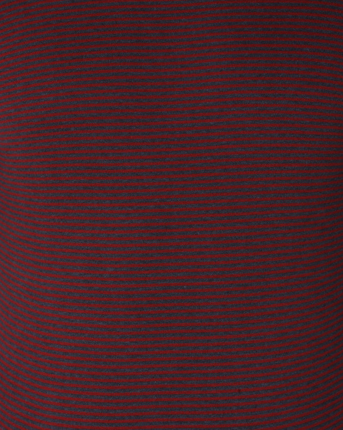 Red Striped Crew Neck T-Shirt