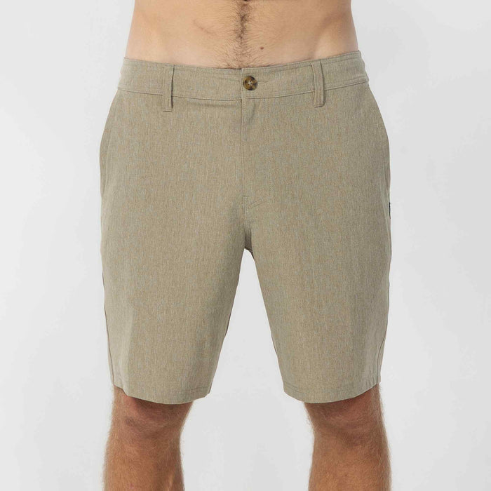 Reserve Heather 19" Hybrid Short - Heather Khaki
