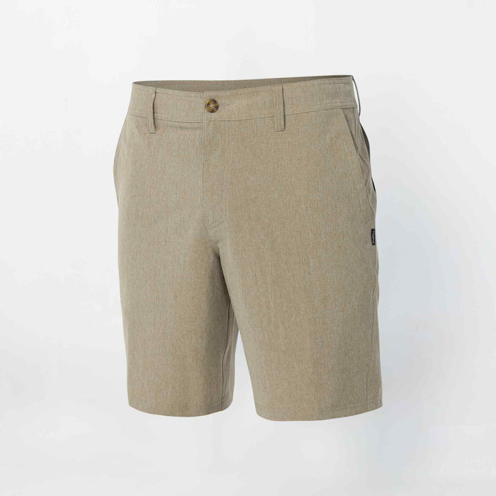 Reserve Heather 19" Hybrid Short - Heather Khaki