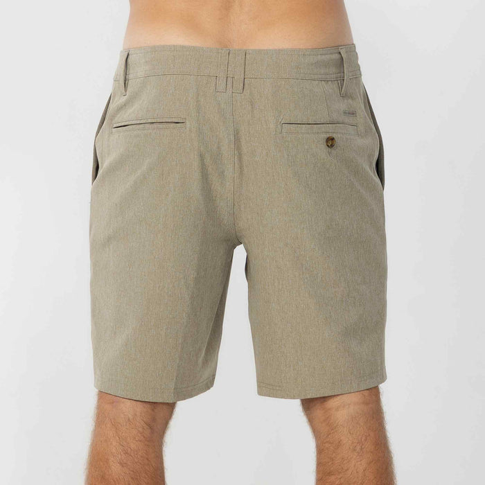 Reserve Heather 19" Hybrid Short - Heather Khaki