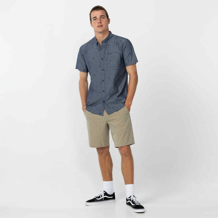 Reserve Heather 19" Hybrid Short - Heather Khaki