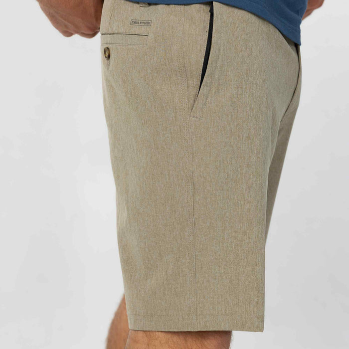 Reserve Heather 19" Hybrid Short - Heather Khaki