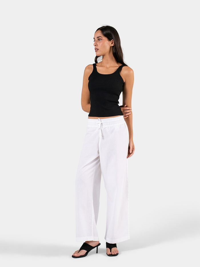 RIBBED SPAGHETTI STRAP BLACK 1
