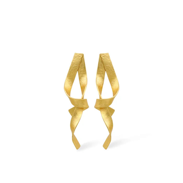 Ribbon Post Earrings