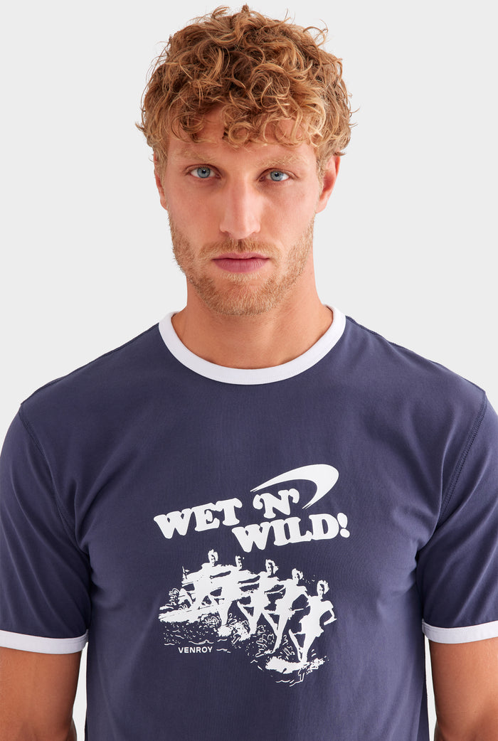 Ringer T-Shirt - Navy/White