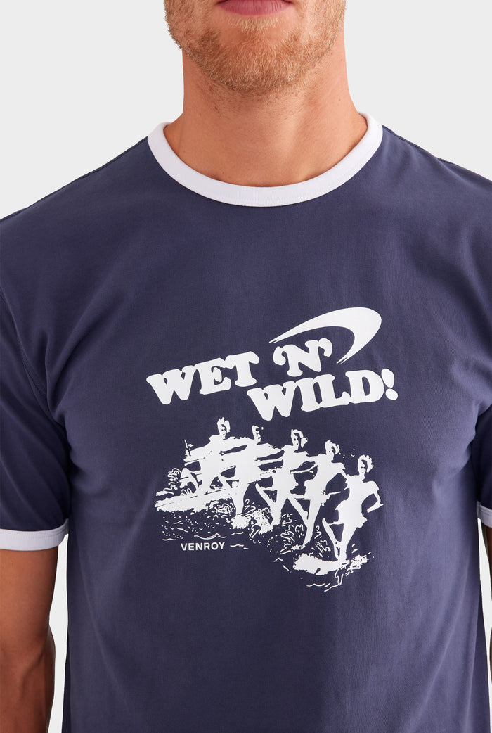Ringer T-Shirt - Navy/White
