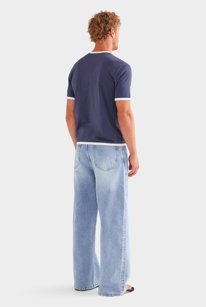 Ringer T-Shirt - Navy/White