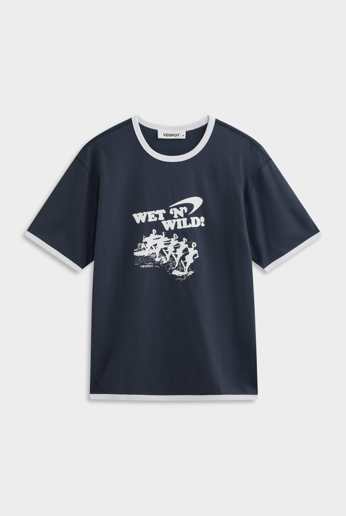 Ringer T-Shirt - Navy/White