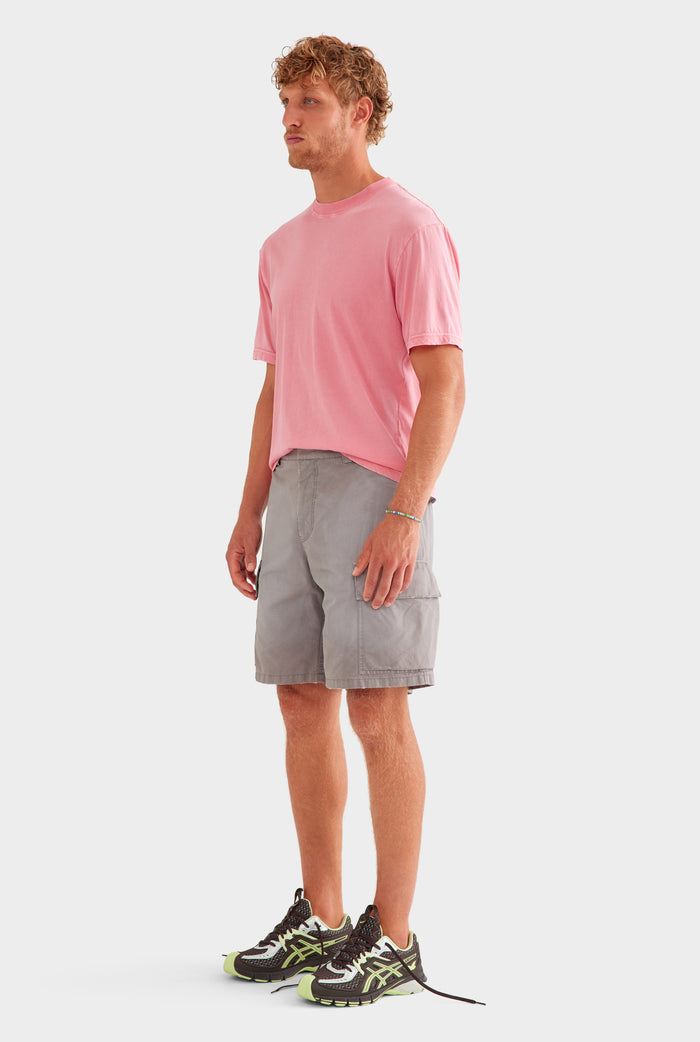 Ripstop Cotton Cargo Short - Washed Grey