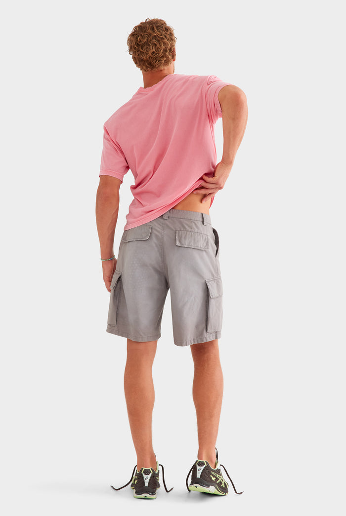 Ripstop Cotton Cargo Short - Washed Grey