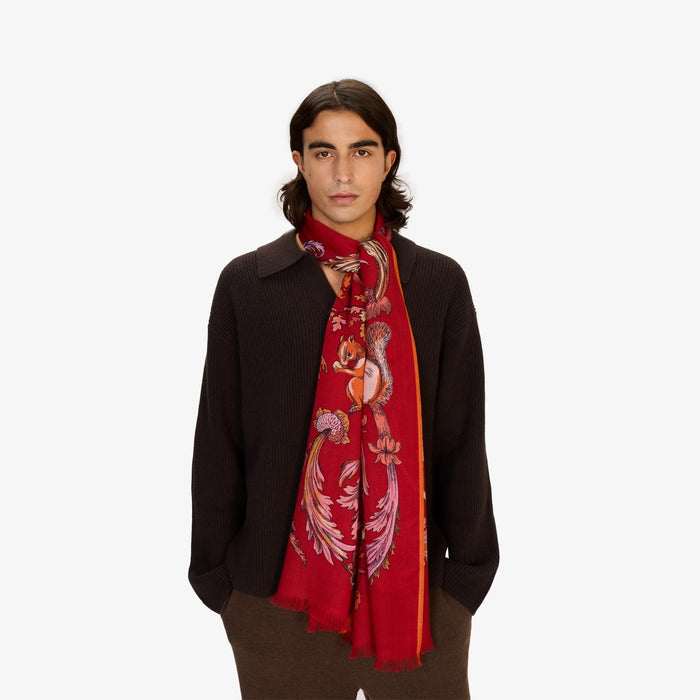 Rococo Wool Oblong Scarf