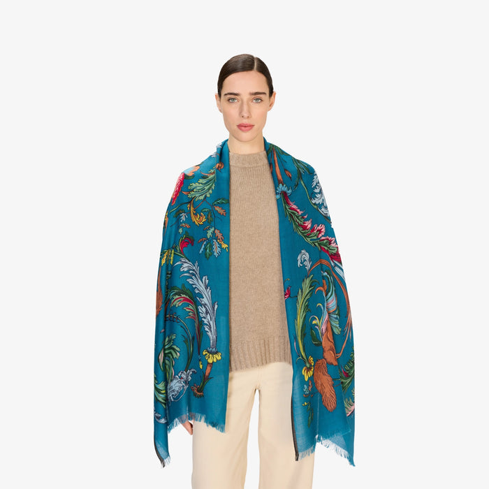 Rococo Wool Oblong Scarf