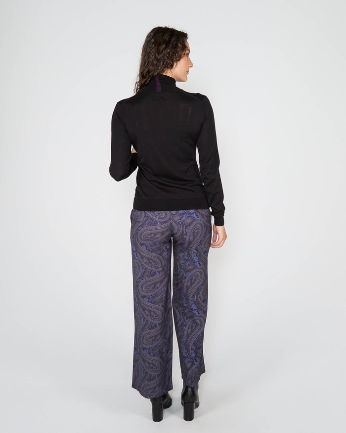 RONA TURTLENECK SWEATER - BLACK