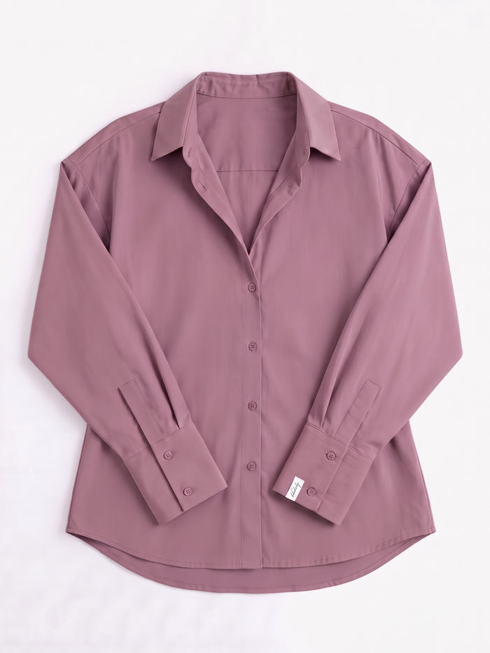 Sabrina Oversized Shirt - Dusty Rose