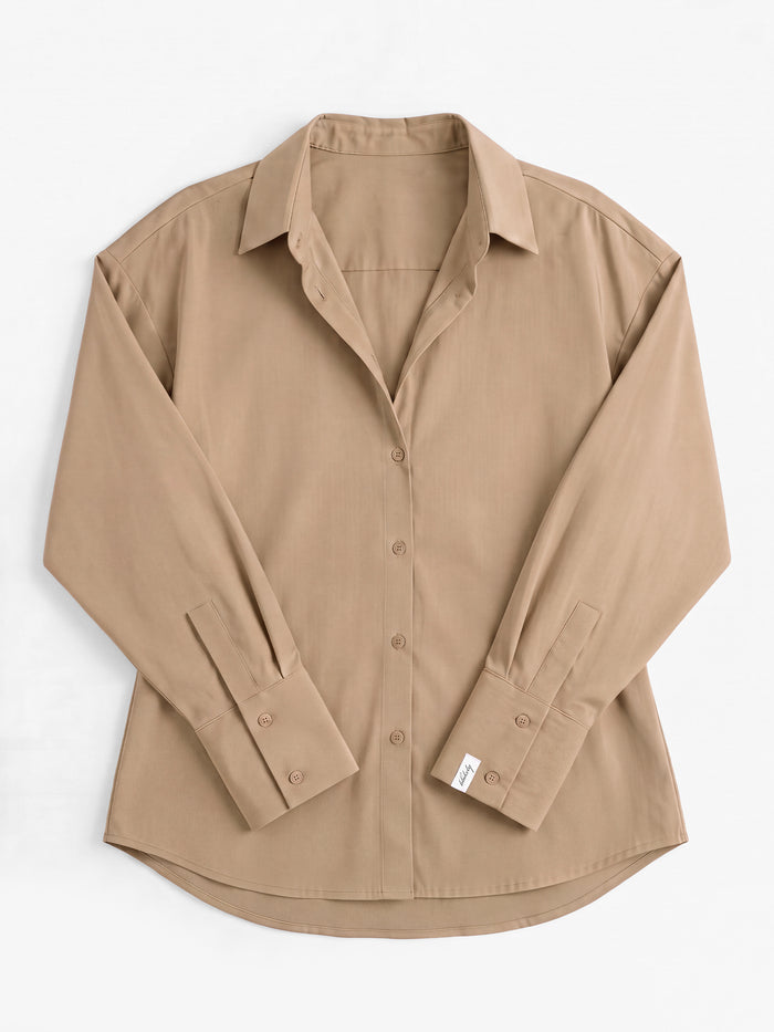 Sabrina Oversized Shirt - Tan