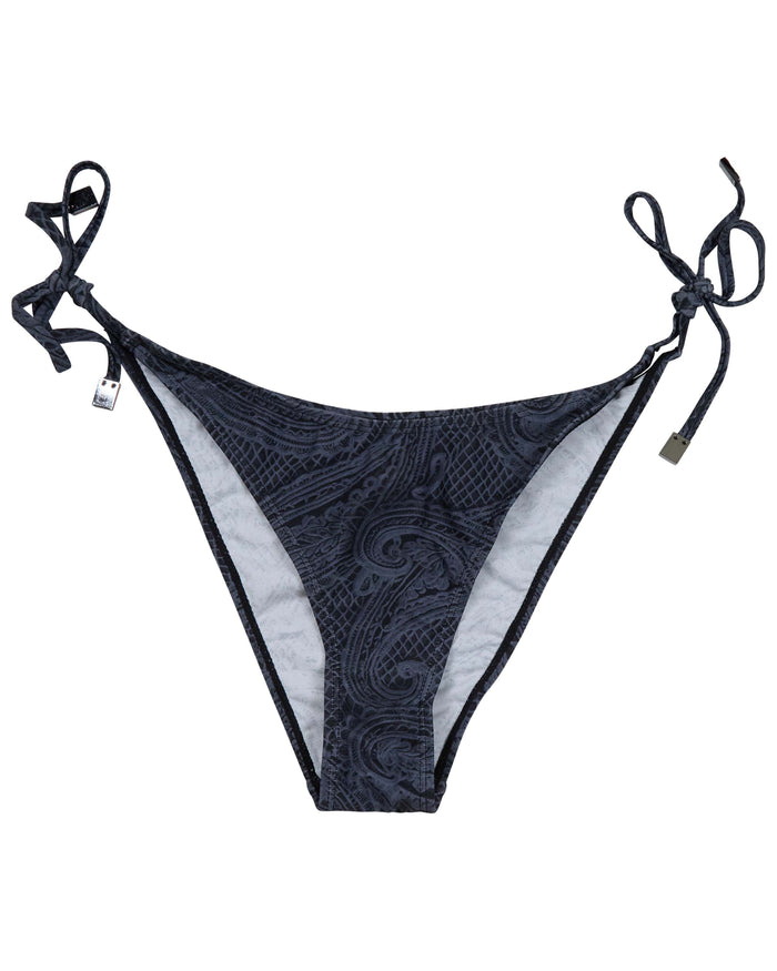 SAMARA CROCHET PAISLEY CAVIAR WOMENS BIKINI BOTTOM