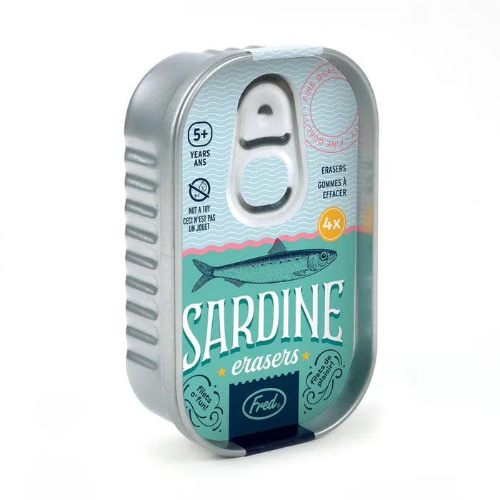 Sardine Erasers - The New York Public Library Shop