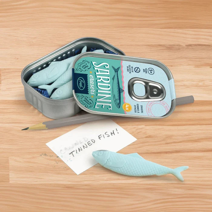 Sardine Erasers - The New York Public Library Shop