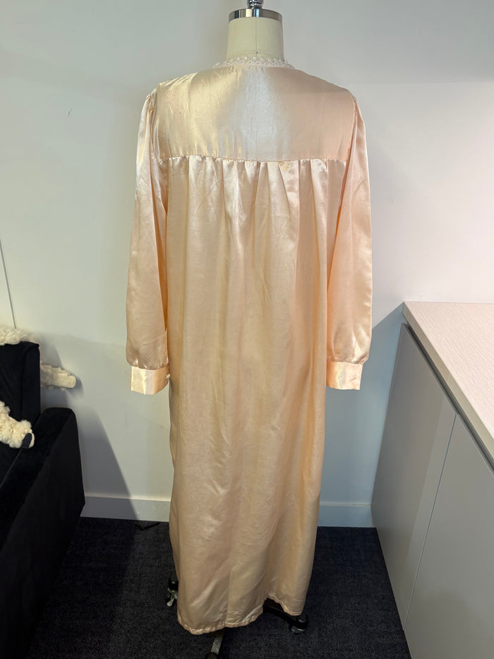 Satin Lace Night Gown Dress