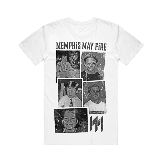 memphis may fire School Photos - White T-Shirt