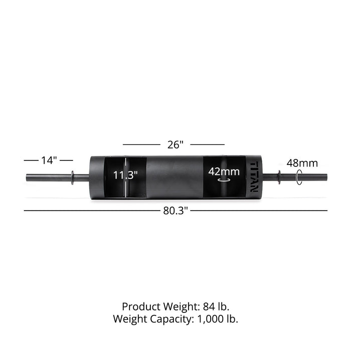 Rackable Strongman Log Bars - Barrel Size: 12" | 12"