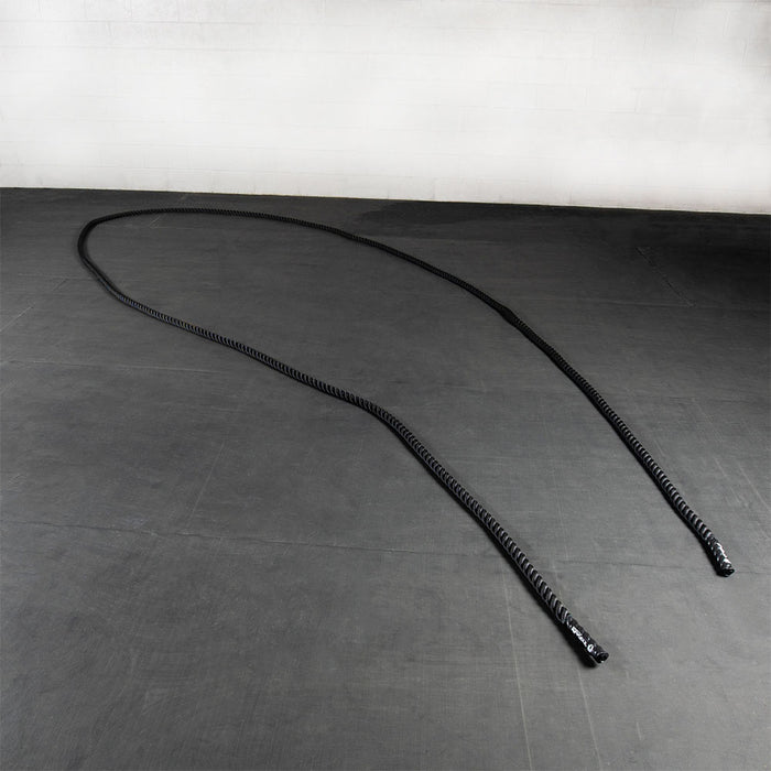Black Poly Dacron Battle Ropes - Battle Rope Length: 30 FT - Battle Rope Thickness: 1.5" | 30 FT / 1.5"
