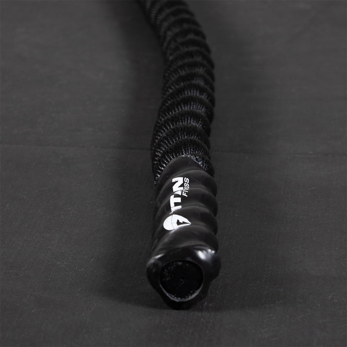 Black Poly Dacron Battle Ropes - Battle Rope Length: 30 FT - Battle Rope Thickness: 2" | 30 FT / 2"