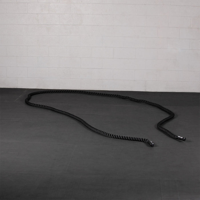 Black Poly Dacron Battle Ropes - Battle Rope Length: 40 FT - Battle Rope Thickness: 2" | 40 FT / 2"